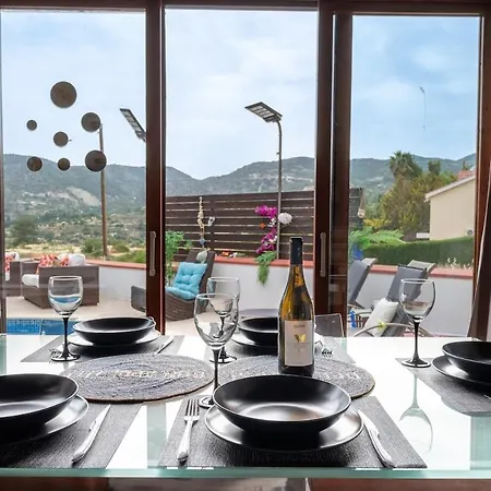 Villa Peaceful 3br Mountain Villa, Private Pool, Bbq, Nature Escape In Laneia *